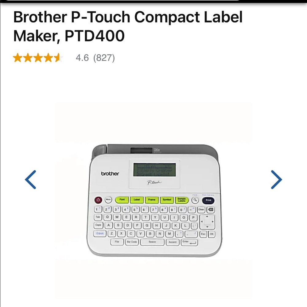 Brother P touch label maker